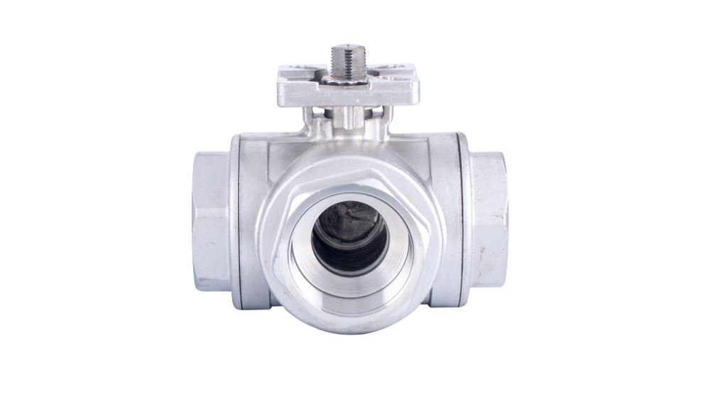 Stainless Steel 3 Way Ball Valve with Shaft Outlet DURAVIS