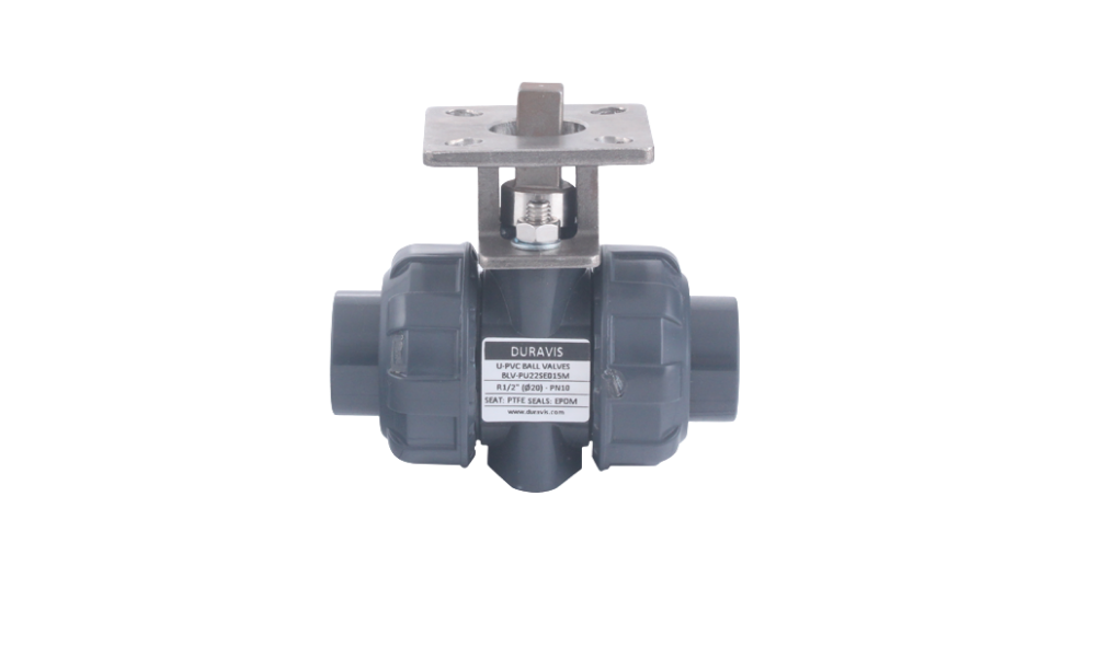 PVC Ball Valve with Spindle Outlet DURAVIS