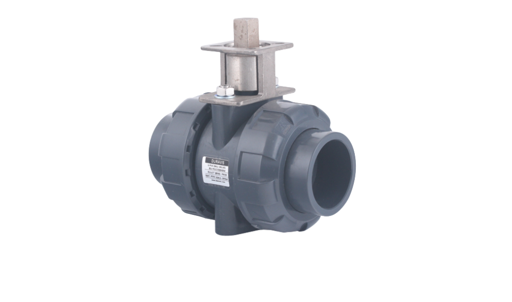 PVC Ball Valve with Spindle Outlet DURAVIS