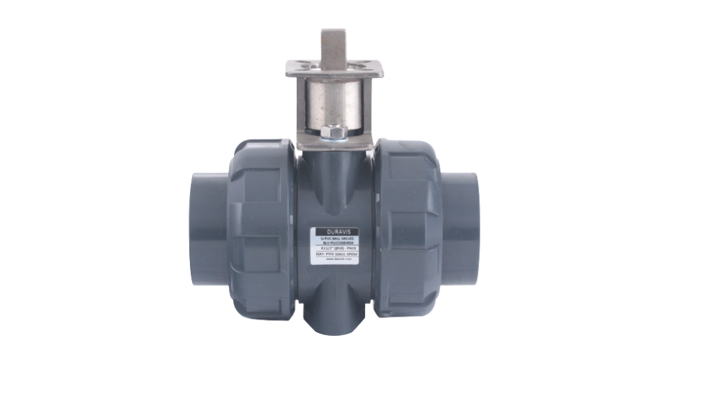 PVC Ball Valve with Spindle Outlet DURAVIS
