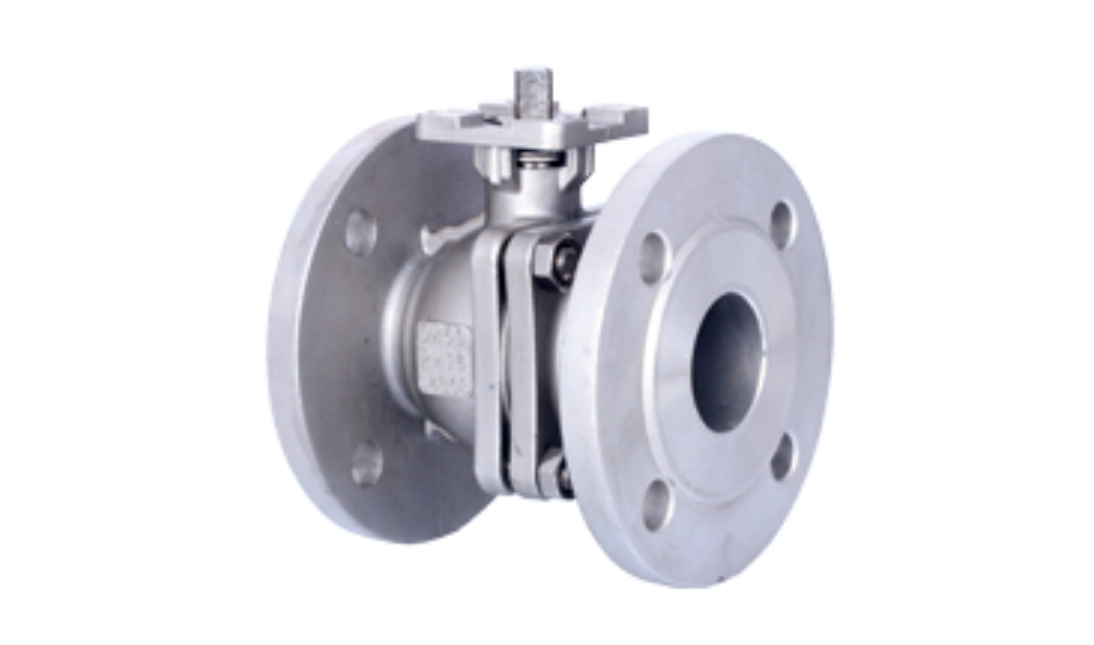 Flanged 2-Piece Stainless Ball Valve with Spindle Outlet DURAVIS