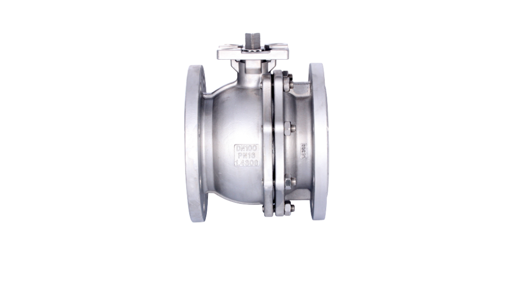 Flanged 2-Piece Stainless Ball Valve with Spindle Outlet DURAVIS