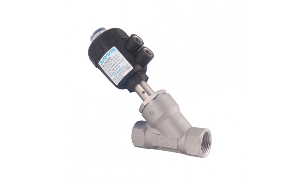 PA Aktüatörlü Pnömatik Pistonlu Vana Sltl Üstünden Akış DURAVIS