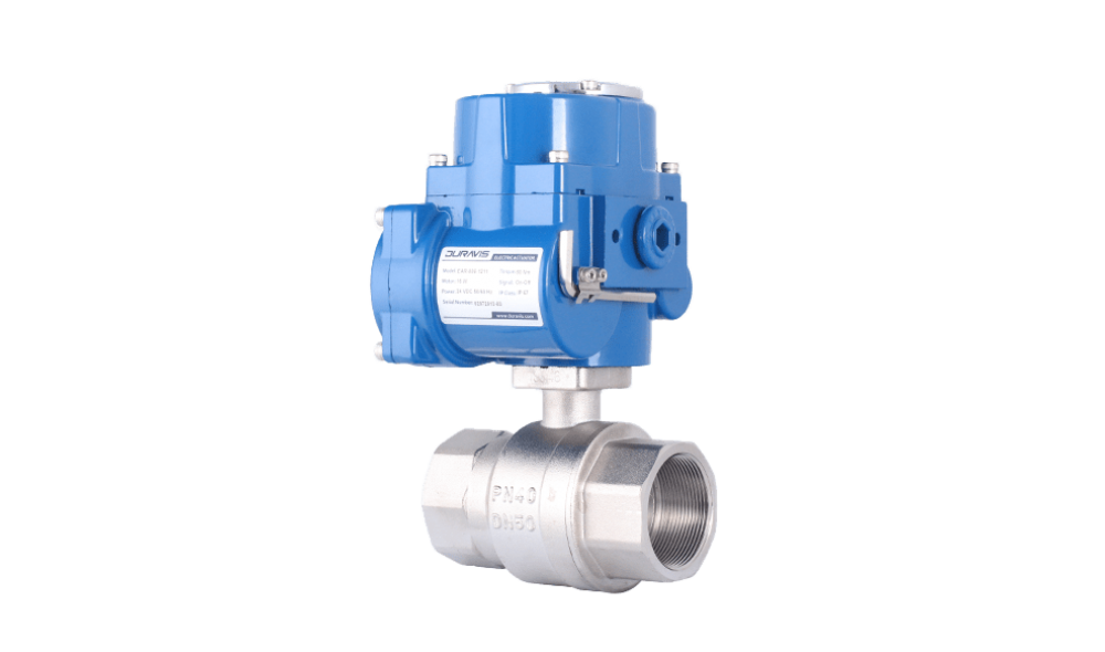 Electric Actuated Nickel Plated Brass Ball Valve DURAVIS