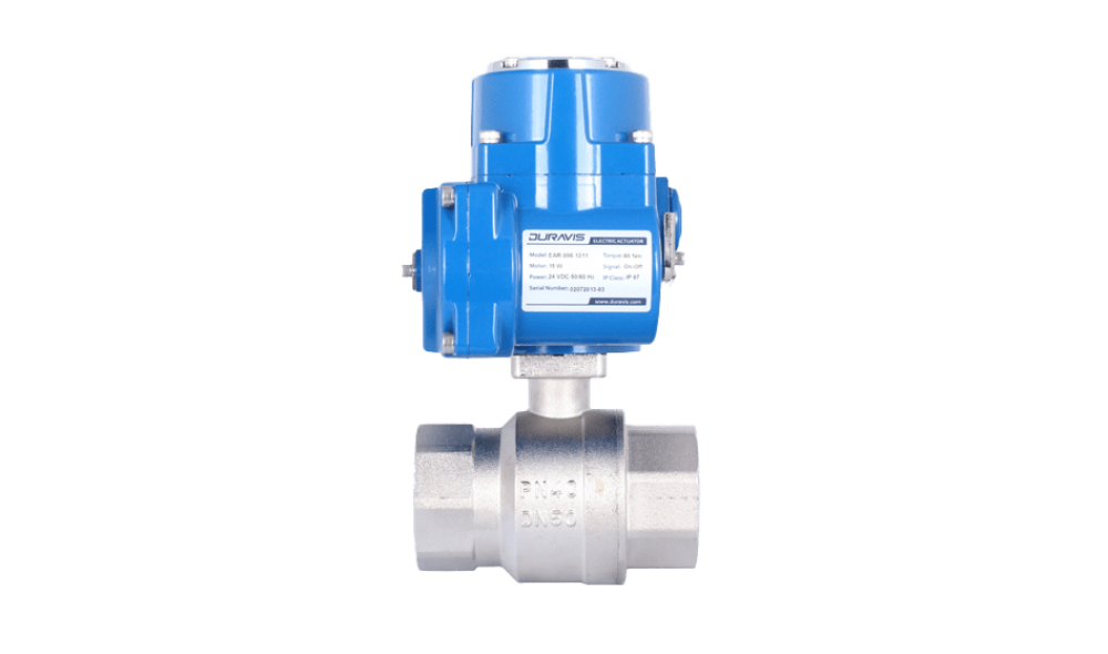 Electric Actuated Nickel Plated Brass Ball Valve DURAVIS